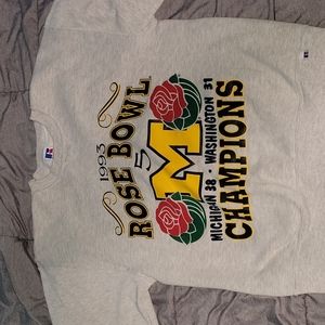 Vintage University of Michigan Rose Bowl Crewneck Sweatshirt